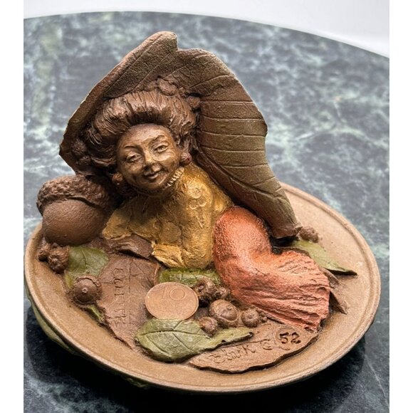 Tom Clark Resin Gnomes Colette Figure On Lily Pad 1984 - Picture 1 of 10